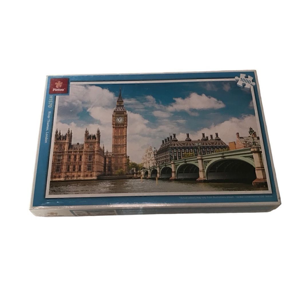 Pintoo River Thames, London premium plastic 1000 piece puzzle H1570 new